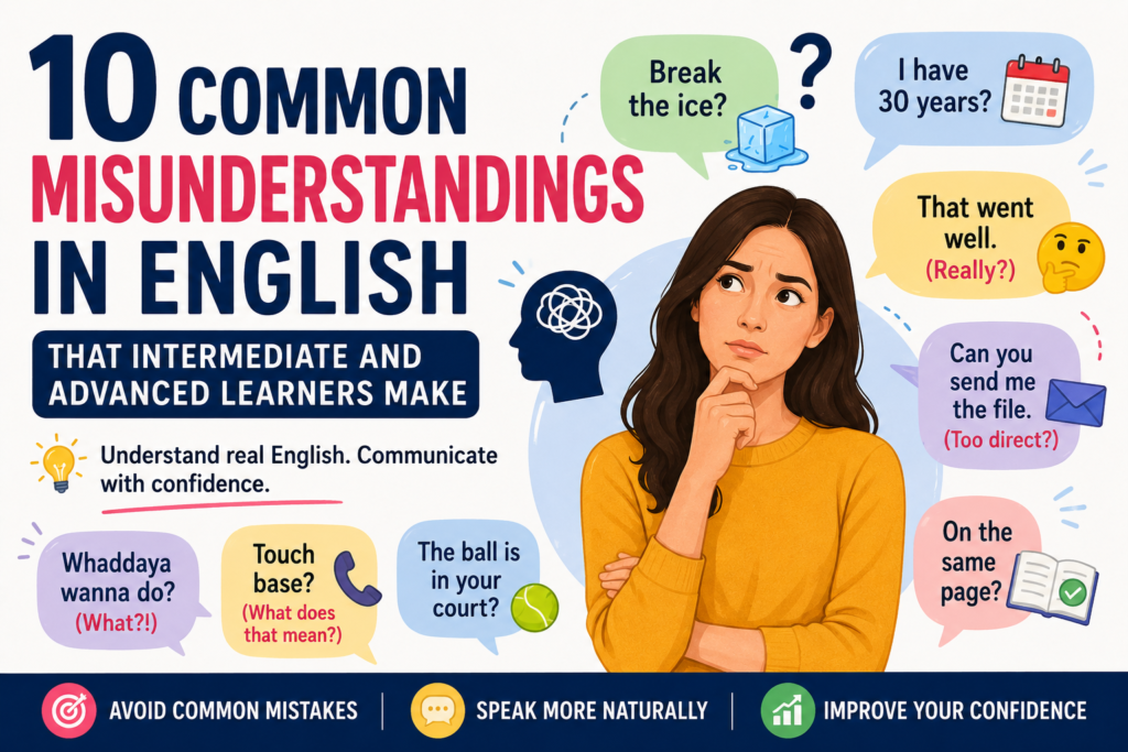 Misunderstandings in English
